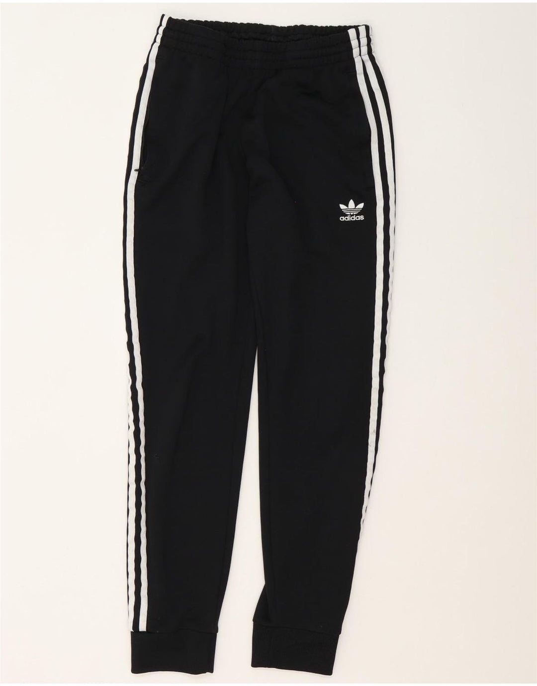 Adidas Mens Tracksuit Trousers Joggers Small Black Polyester