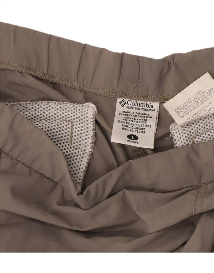 Columbia Womens Joggers Capri Trousers Large W38 L20 Grey Polyester