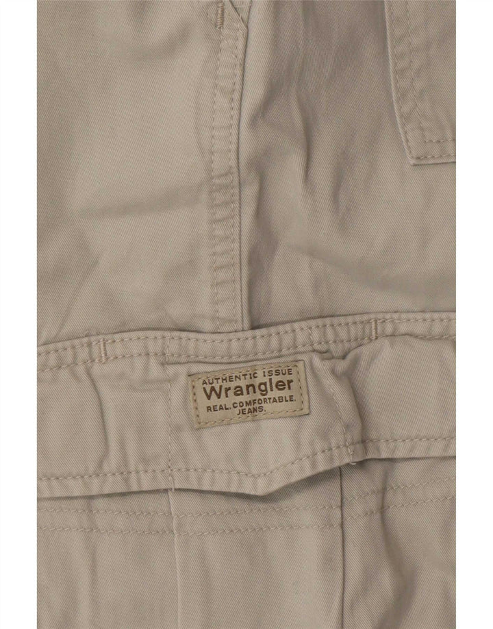 Wrangler Mens Cargo Shorts Large W36 Grey Cotton