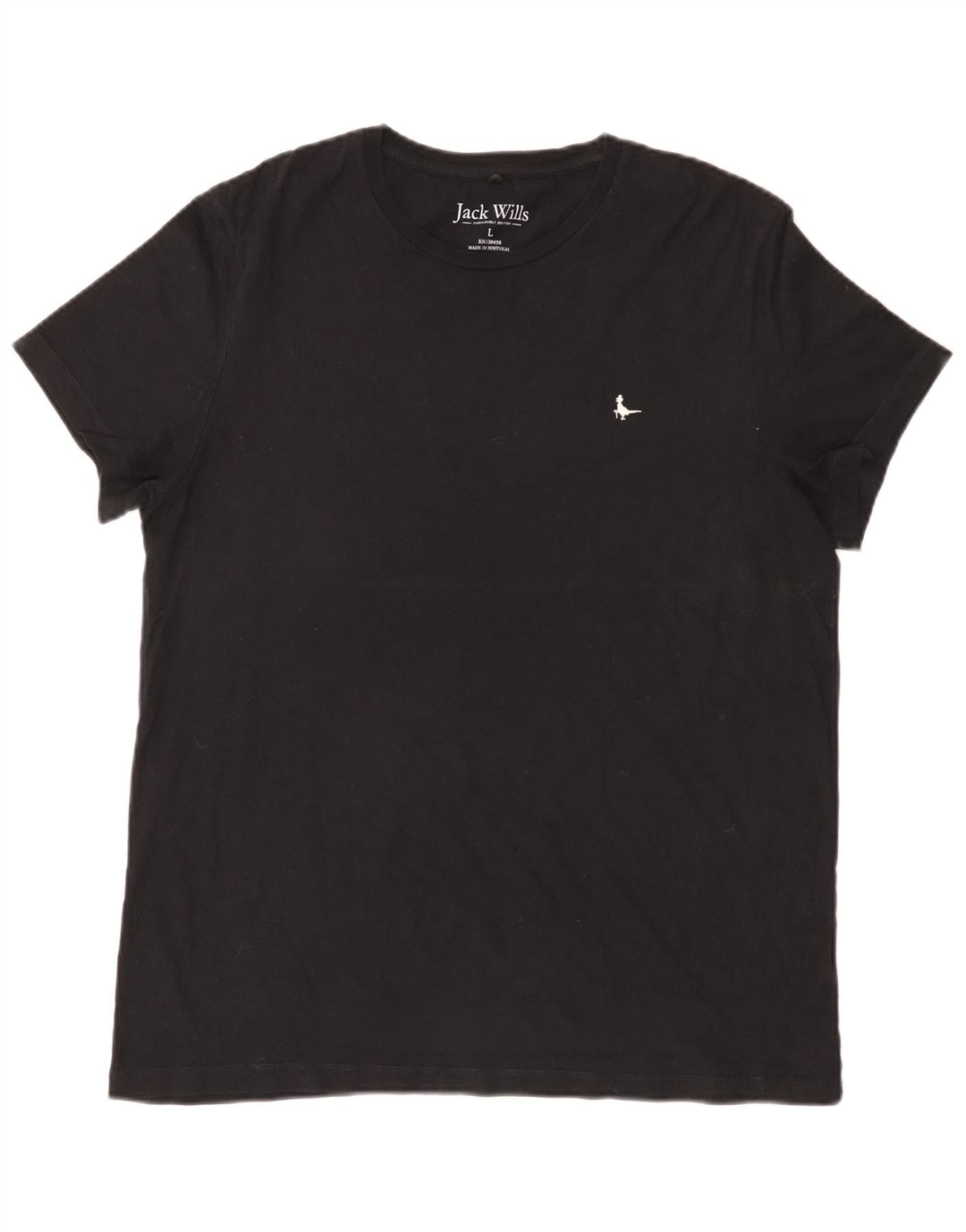 Jack Wills Mens T-Shirt Top Large Black Cotton