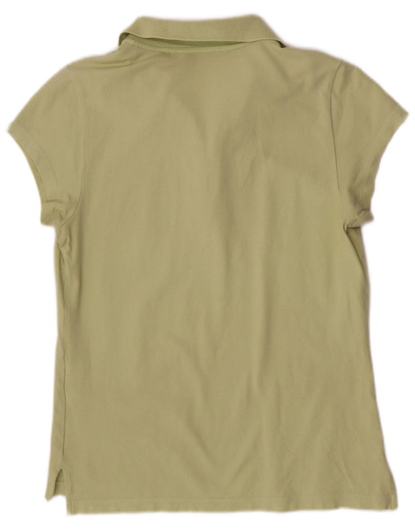 Tommy Hilfiger Womens Polo Shirt UK 14 Large Green Cotton