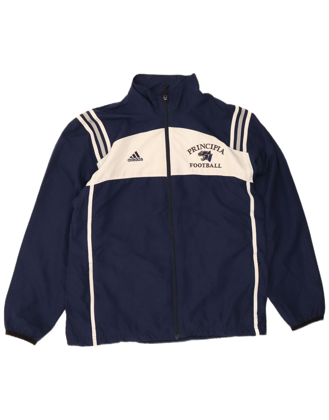 Adidas Mens Clima Proof Tracksuit Top Jacket Medium Navy Blue Polyester
