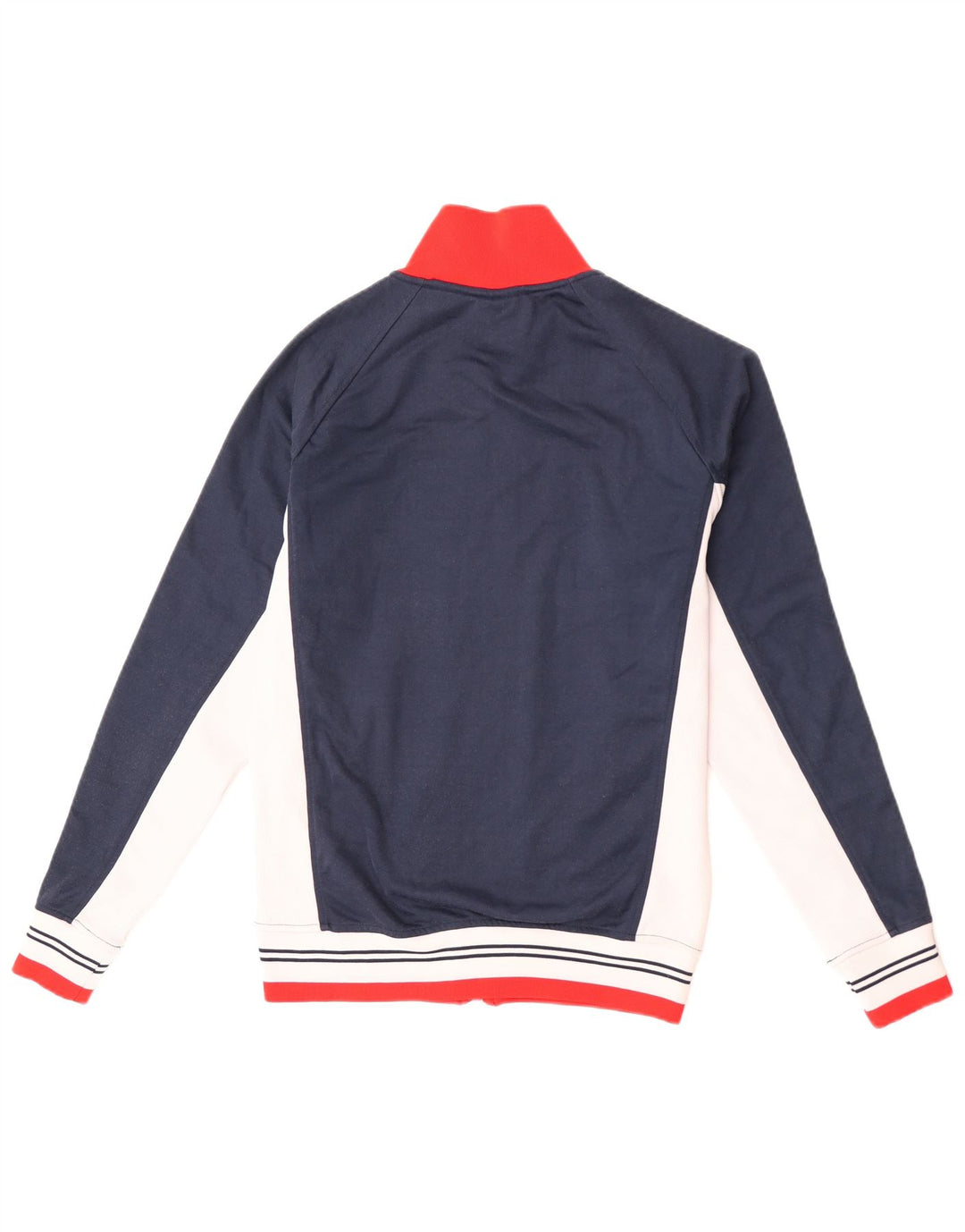Ellesse Mens Tracksuit Top Jacket Small Navy Blue Colourblock Cotton