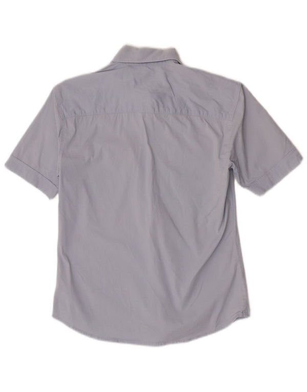Carhartt Womens Short Sleeve Shirt UK 8 Small Blue