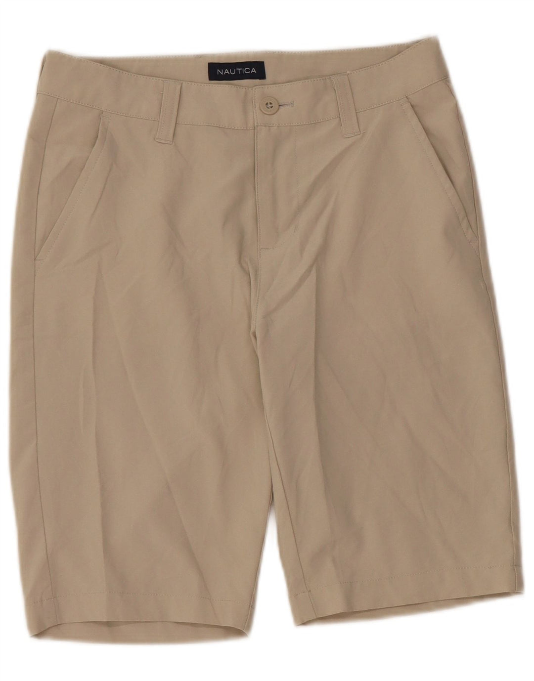 Nautica Boys Chino Shorts 13-14 Years W26  Beige Polyester