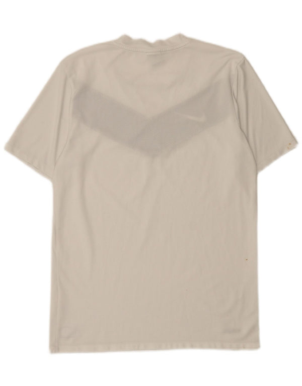 Nike Mens Dri Fit T-Shirt Top Small White Colourblock