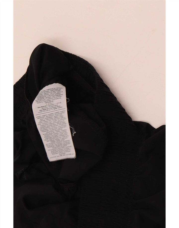 Nike Womens Graphic Sport Shorts UK 10 Small Black Polyester