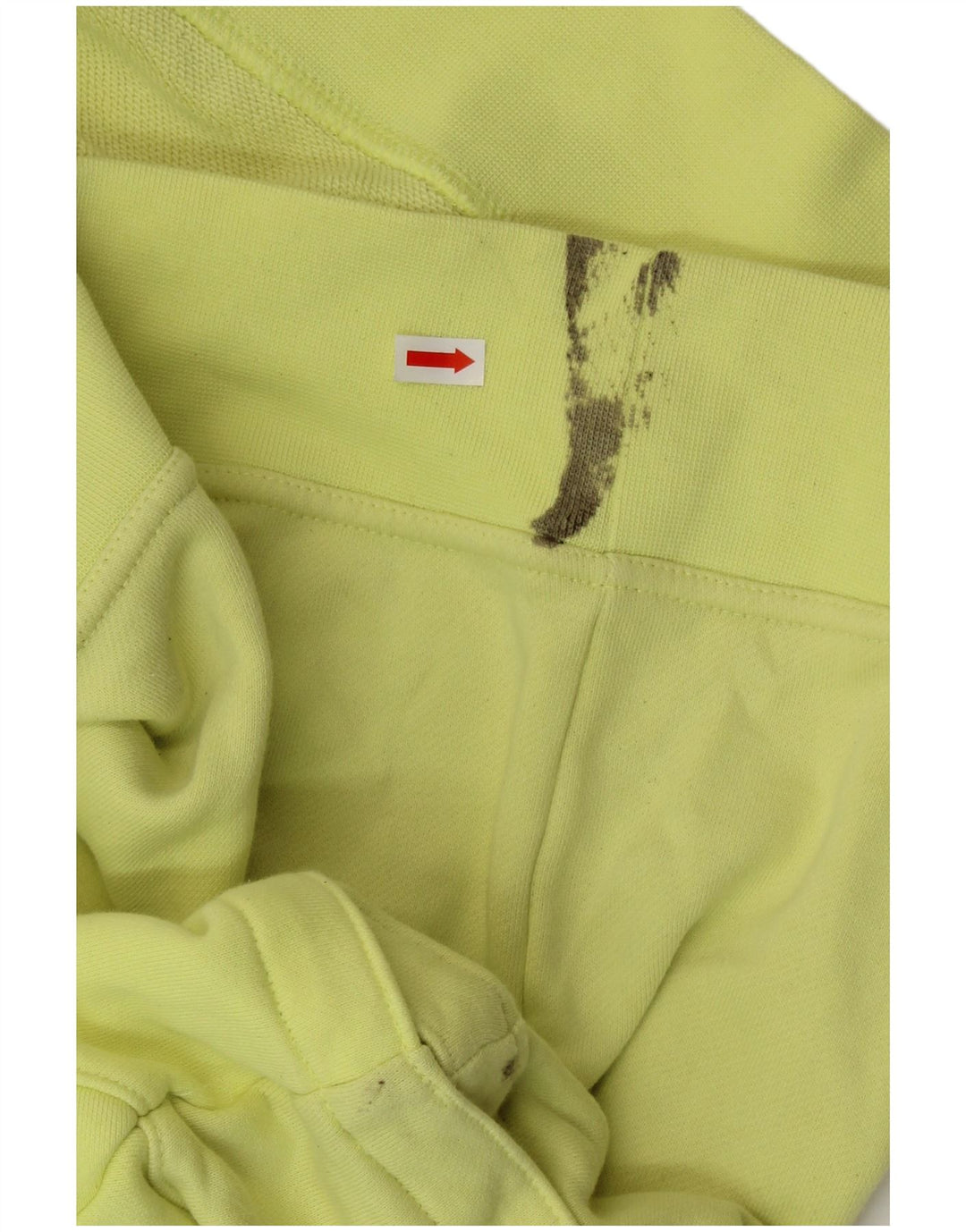 ADIDAS Womens Oversized Short Sleeve Hoodie Jumper UK 28/30 3XL Yellow