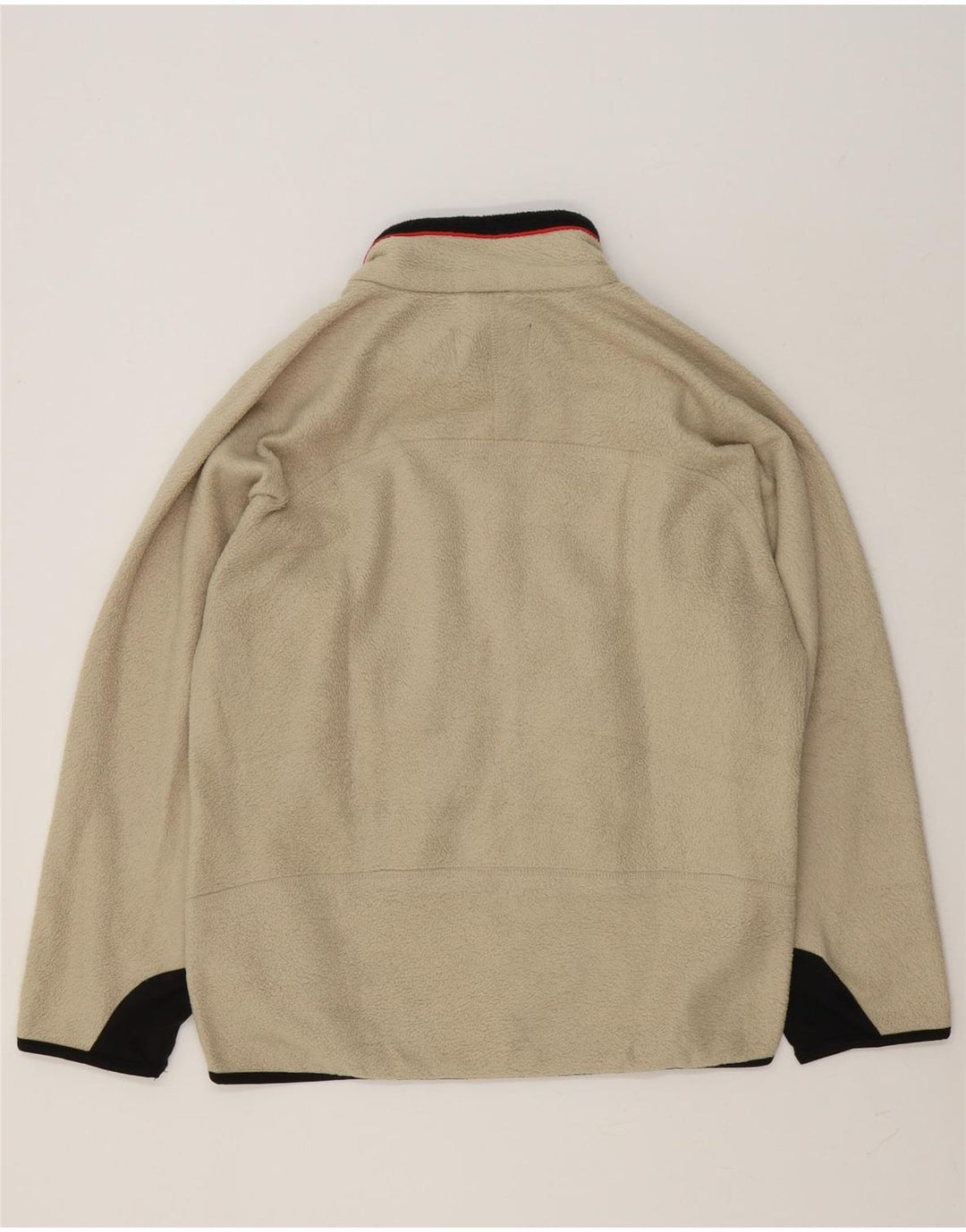 Fila Mens Fleece Jacket UK 36 Small Beige Colourblock Polyester
