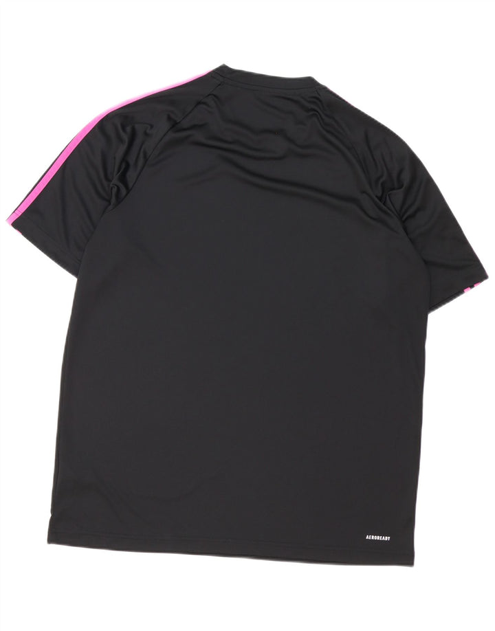 Adidas Mens Aeroready T-Shirt Top Large Black Polyester