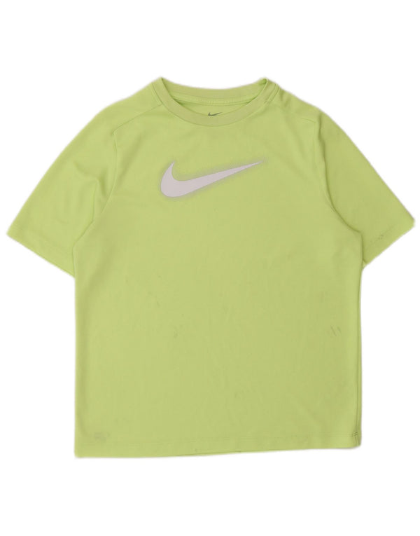 Nike Boys Dri Fit Graphic T-Shirt Top 13-14 Years XL Green