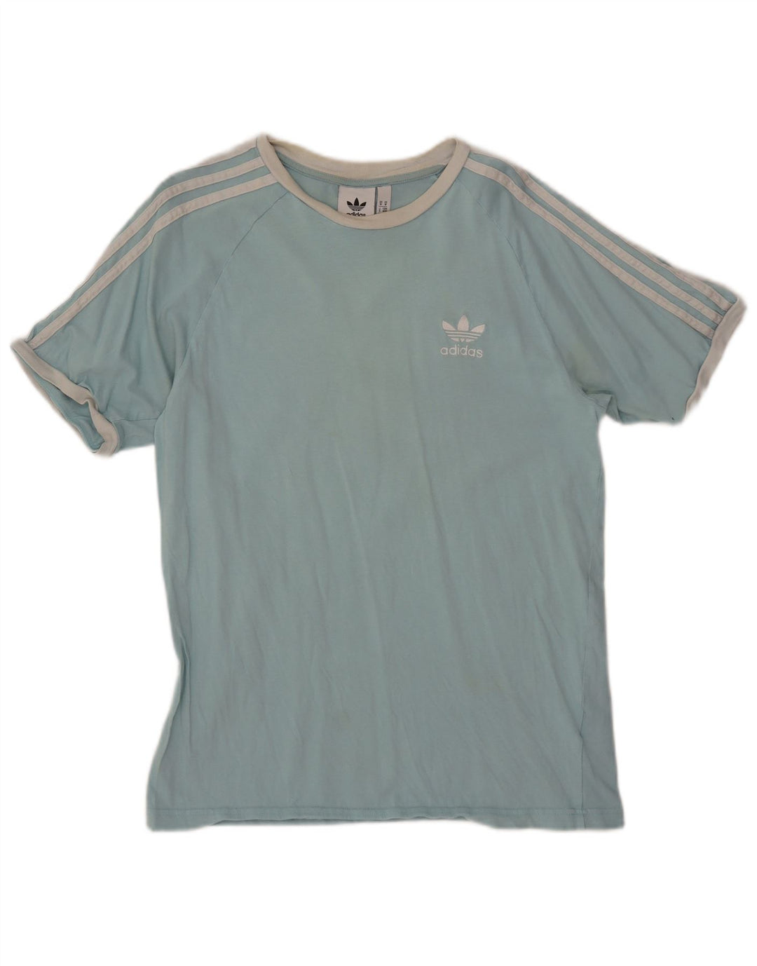 ADIDAS Mens T-Shirt Top Medium Blue Cotton