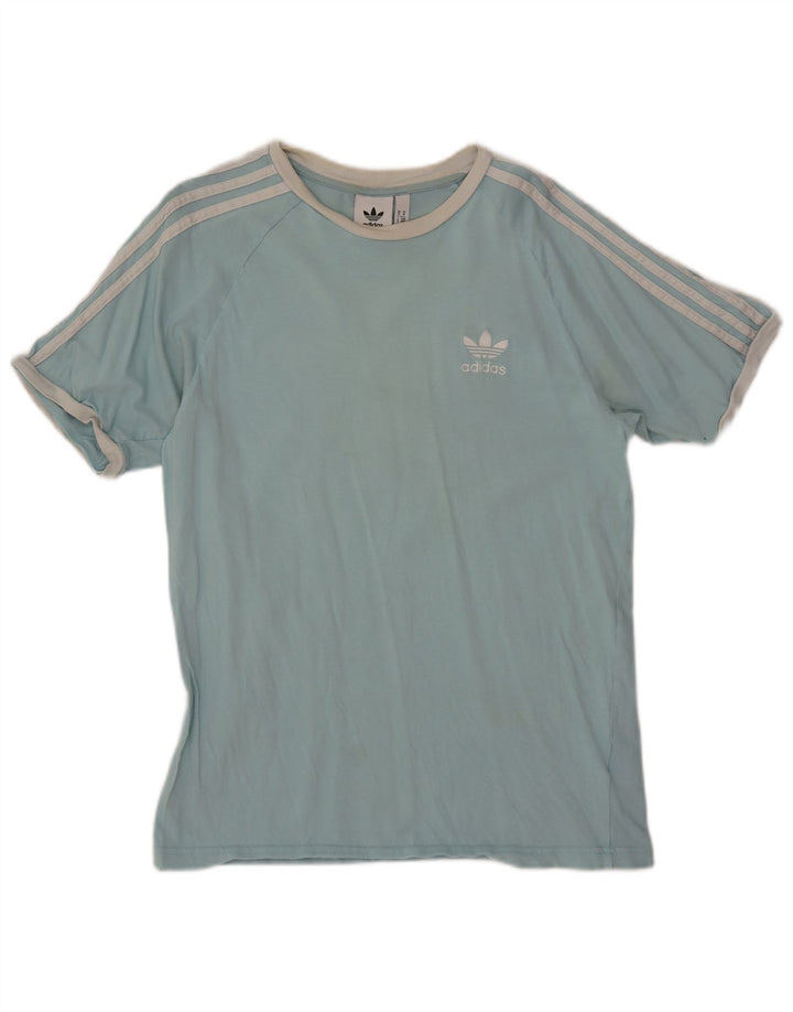 ADIDAS Mens T-Shirt Top Medium Blue Cotton