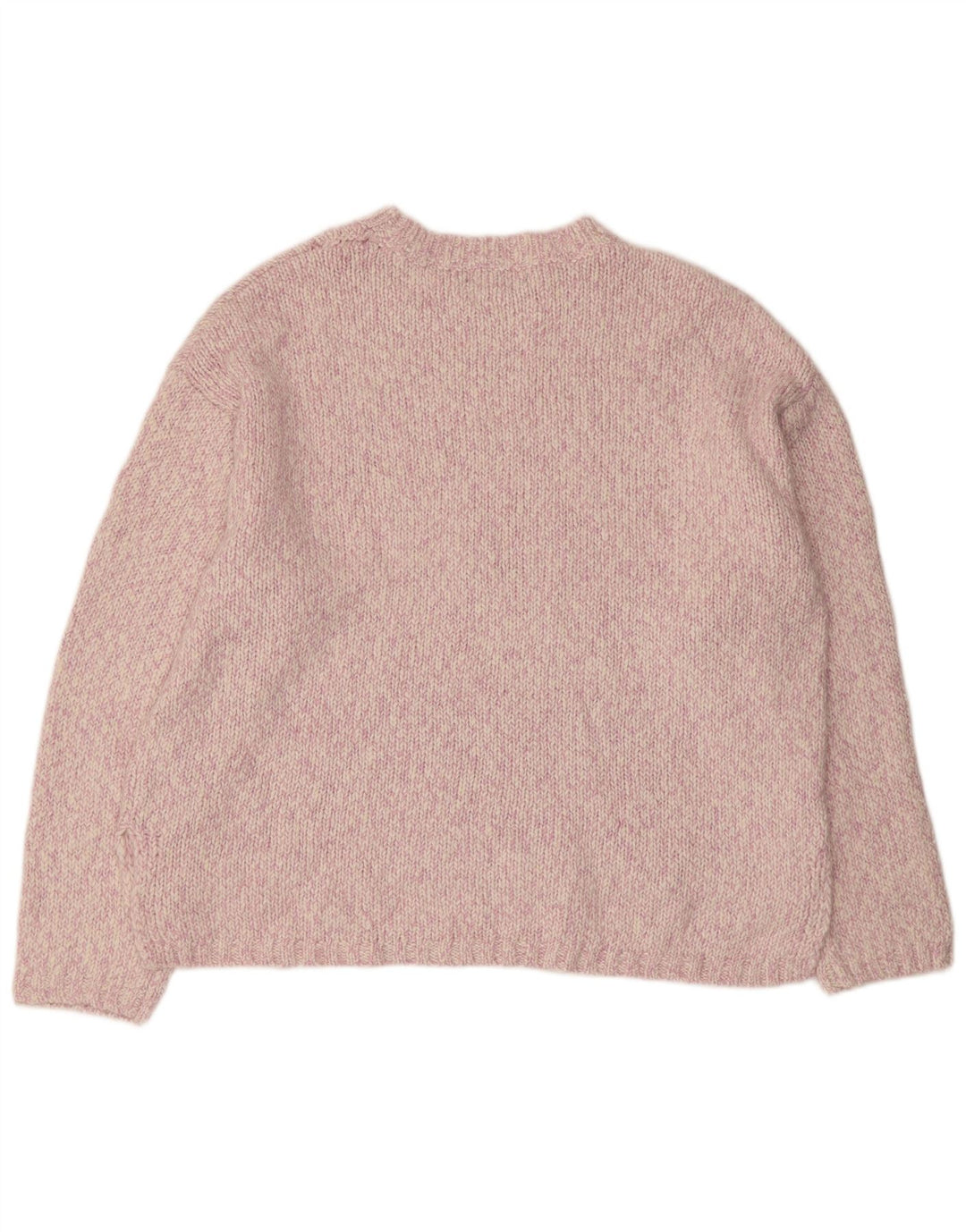 MARKS & SPENCER Womens Crew Neck Jumper Sweater UK 18 XL Pink Flecked