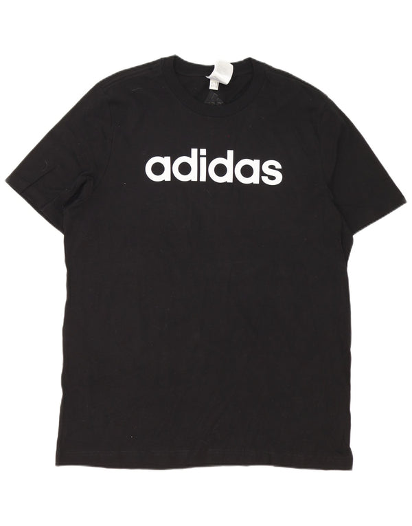 Adidas Mens Graphic T-Shirt Top Large Black Cotton