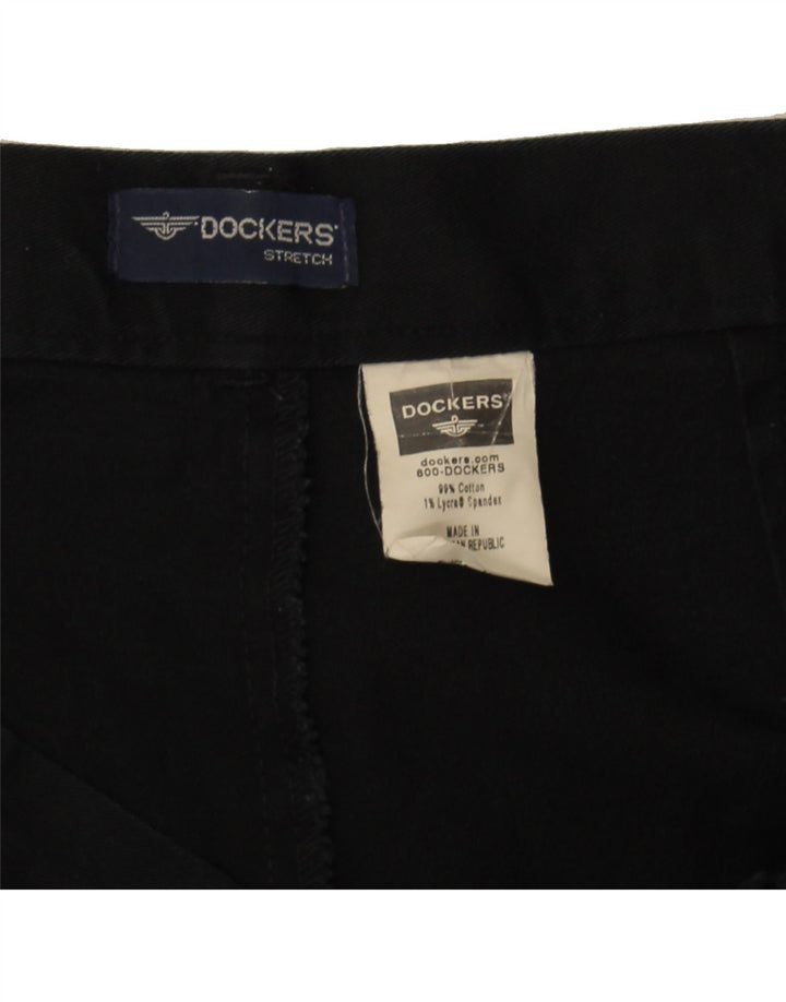 DOCKERS Womens Casual Shorts US 8 Medium W30 Black Cotton Vintage Dockers and Second-Hand Dockers from Messina Hembry 