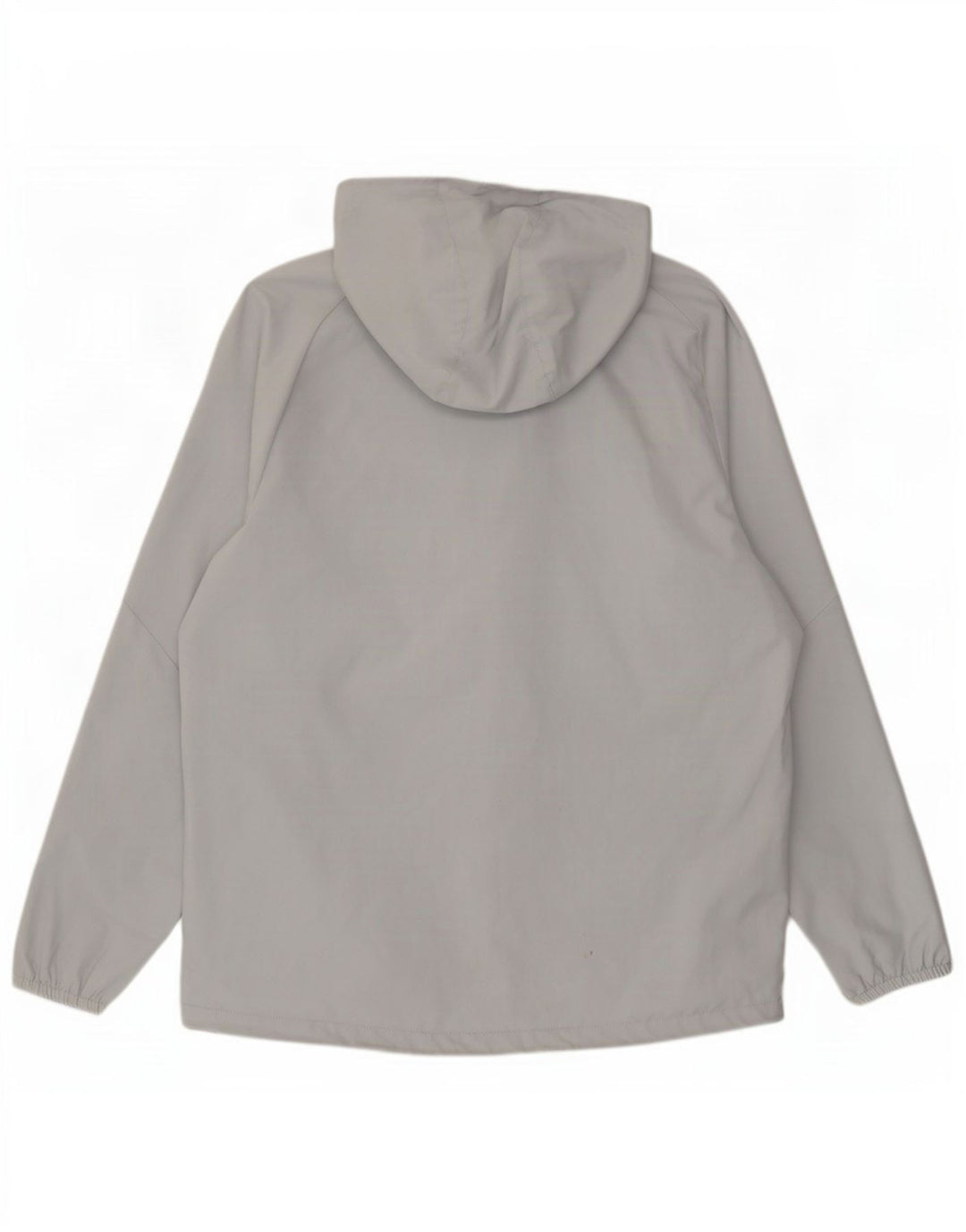 Umbro Mens Graphic Hooded Rain Jacket UK 40 Large Grey Polyester
