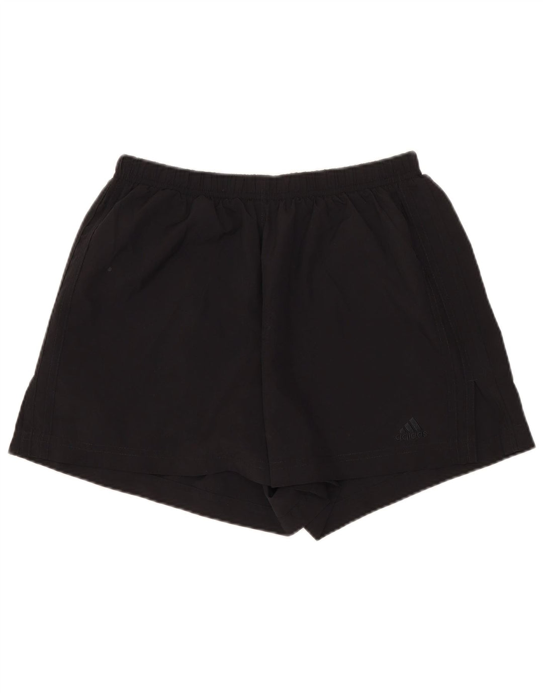 Adidas Womens Sport Shorts UK 12 Medium Black Polyester