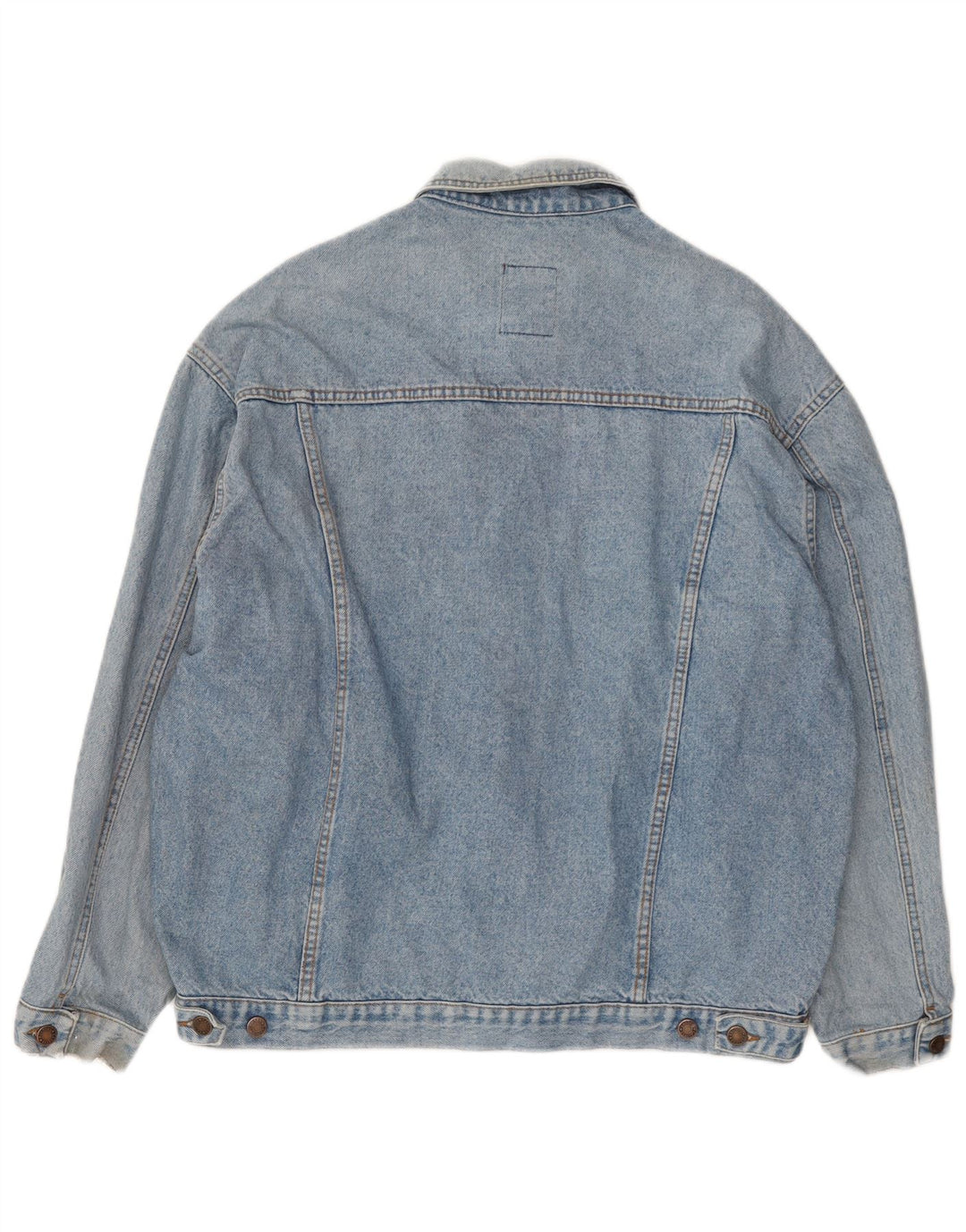 CASSUCI Mens Denim Jacket UK 42 XL Blue Cotton