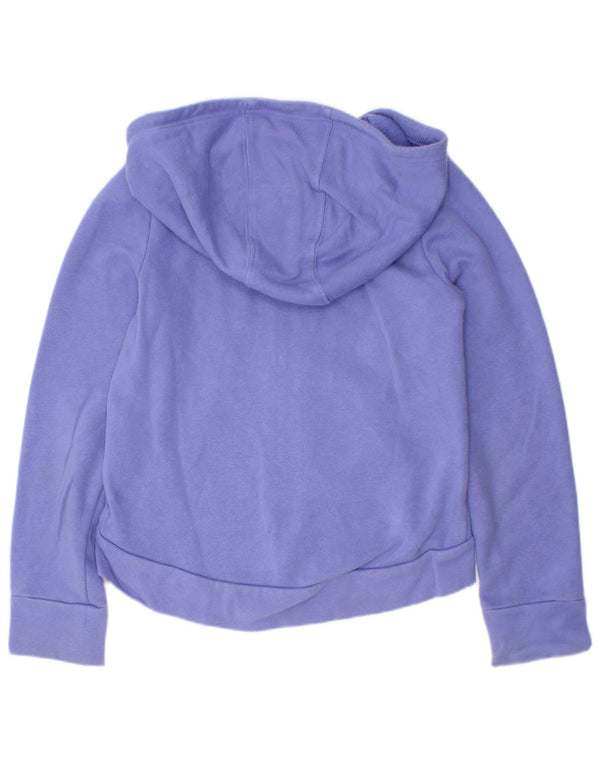 Under Armour Girls Zip Hoodie Sweater 6-7 Years XS Purple Cotton