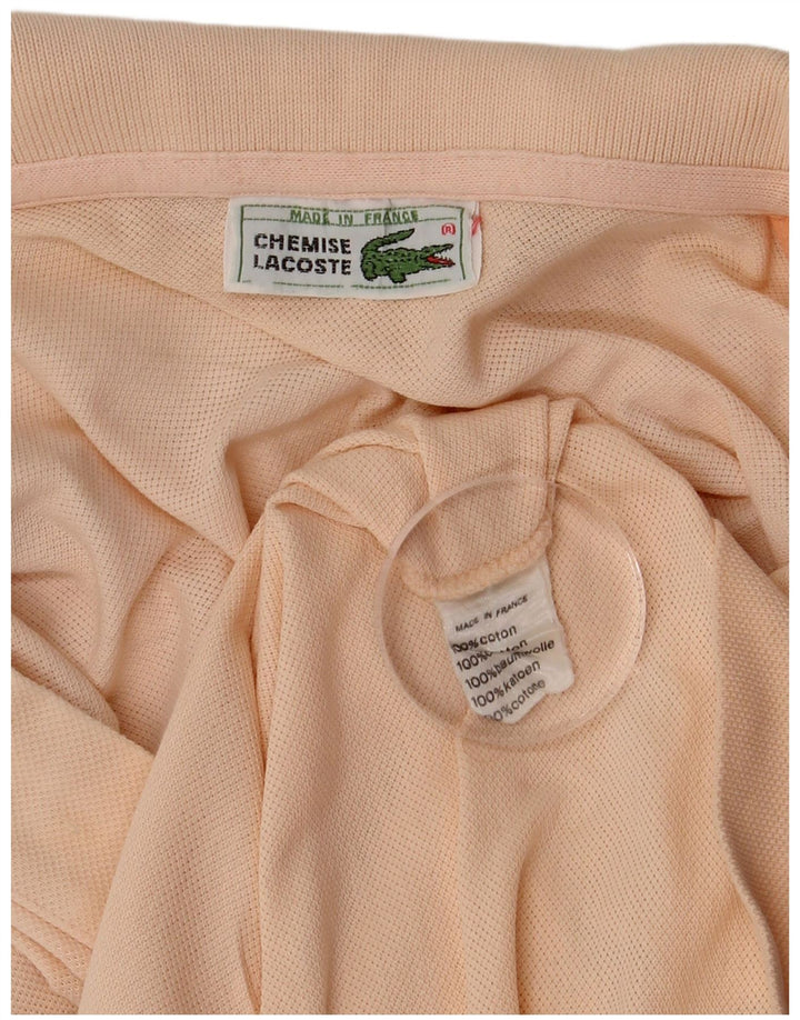 Lacoste Mens Polo Shirt Large Orange Cotton