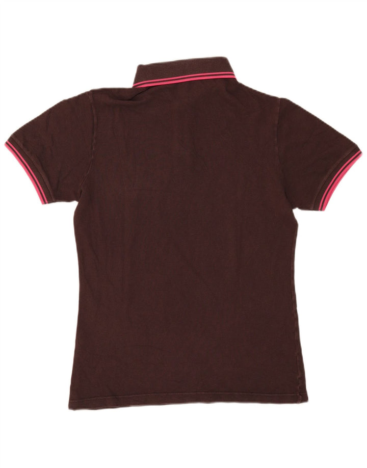 Fred Perry Mens Polo Shirt Small Brown Cotton