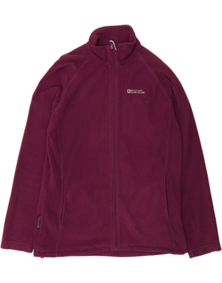 MOUNTAIN WAREHOUSE Womens Fleece Jacket UK 12 Medium Purple Polyester Vintage Mountain Warehouse and Second-Hand Mountain Warehouse from Messina Hembry 