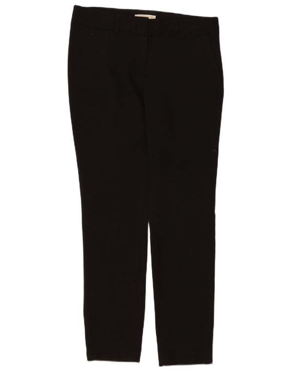 Michael Kors Womens Slim Chino Trousers US 8 Medium W34 L31 Black Polyester