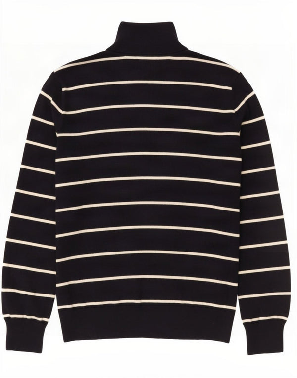 Polo Ralph Lauren Boys Cardigan Sweater 14-15 Years Large Navy Blue Striped