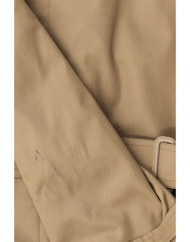 Vintage Mens Trench Coat IT 46 Small Beige Wool