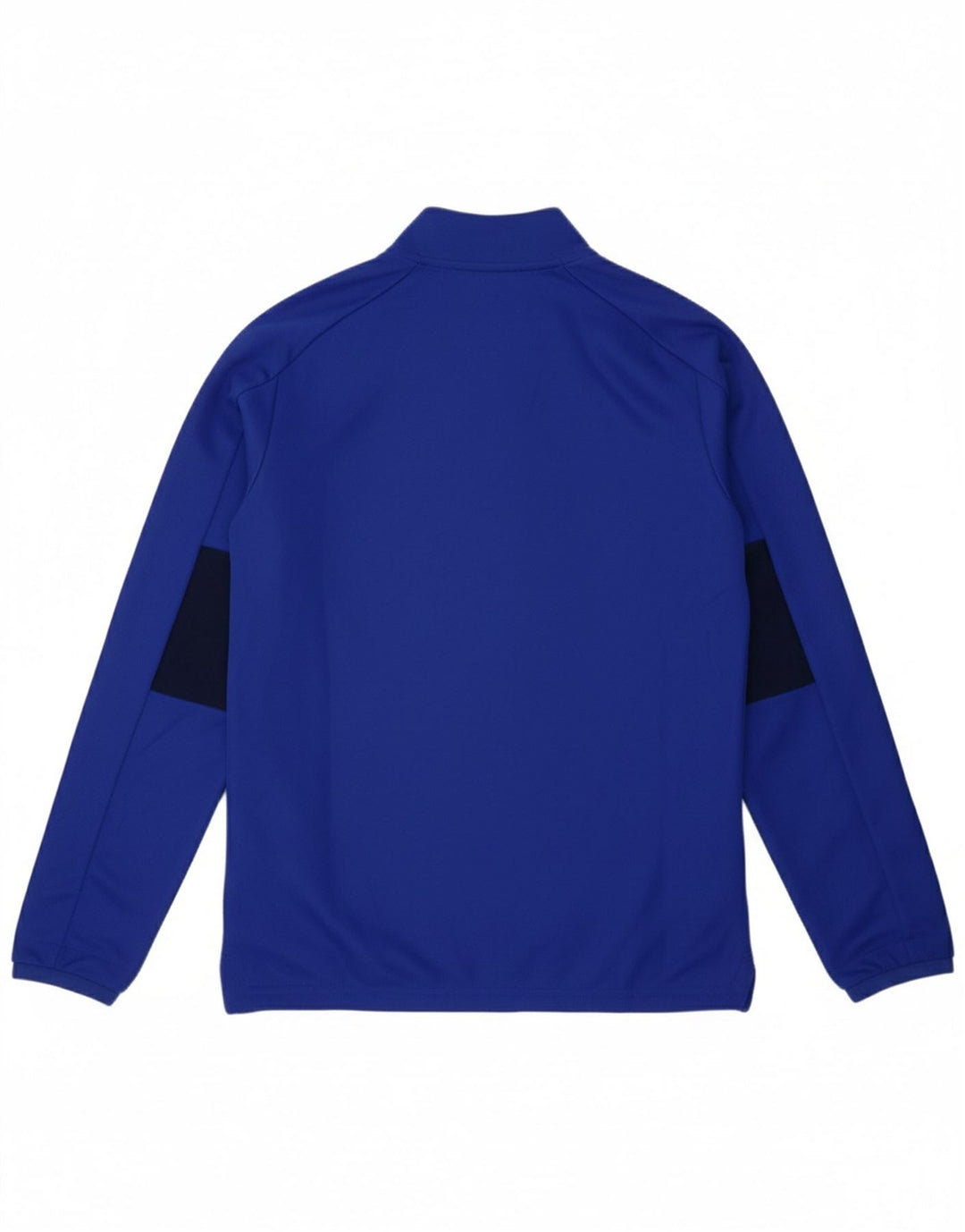 ADIDAS Boys Tracksuit Top Jacket 13-14 Years Blue Colourblock Polyester