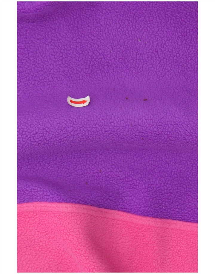 GREENSTONE PARK Womens Oversized Graphic Fleece Jumper UK 16 Large Pink