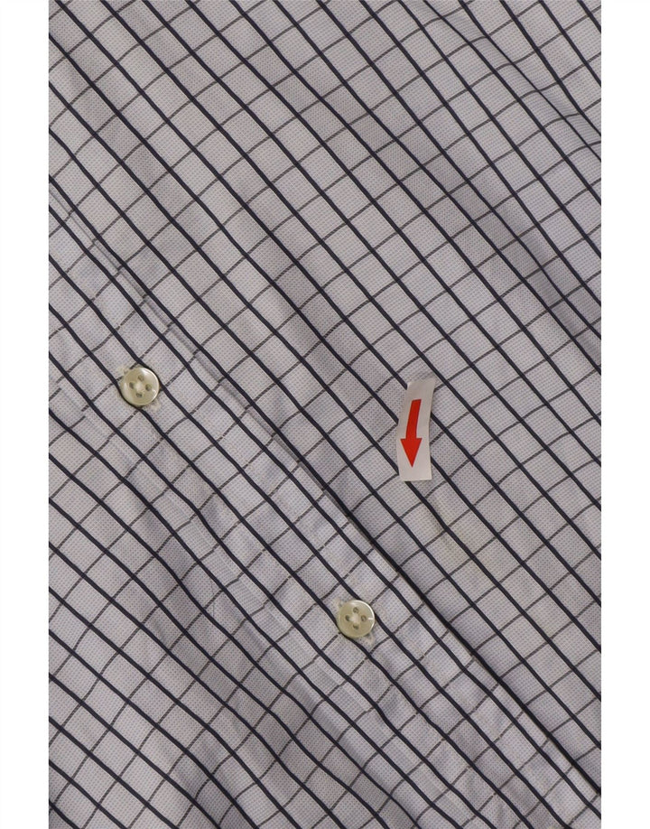 Massimo Dutti Mens Shirt Medium Blue Check