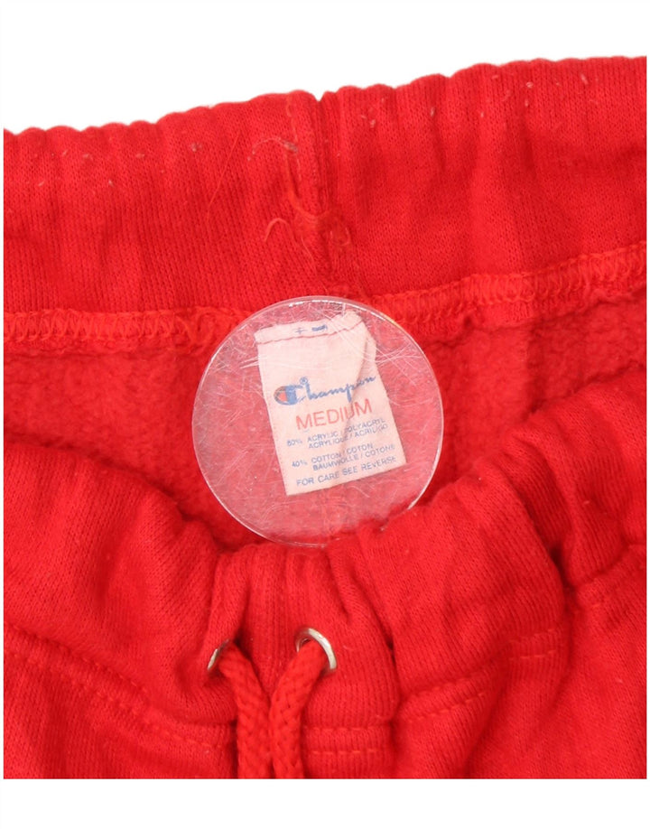 CHAMPION Mens Tracksuit Trousers Joggers Medium Red Acrylic