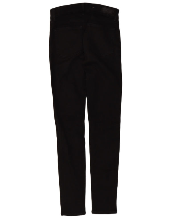 POLO RALPH LAUREN Womens Skinny Jeans W25 L29 Black Viscose