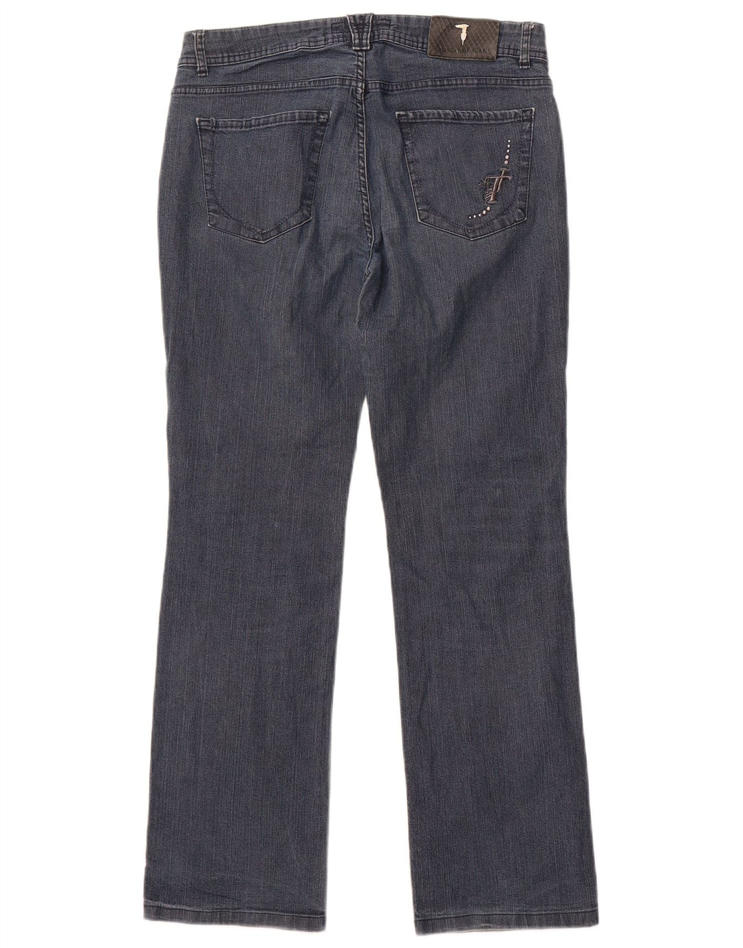 Trussardi Womens Straight Jeans W31 L30 Blue Cotton