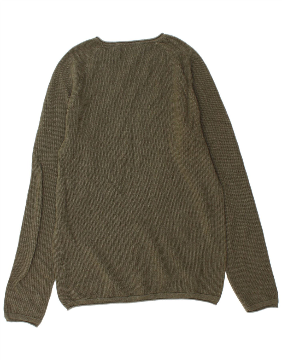Jack & Jones Mens Crew Neck Jumper Sweater Medium Green Cotton