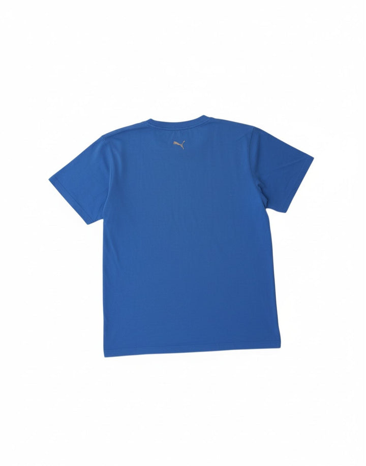 PUMA Mens Graphic T-Shirt Top Large Blue