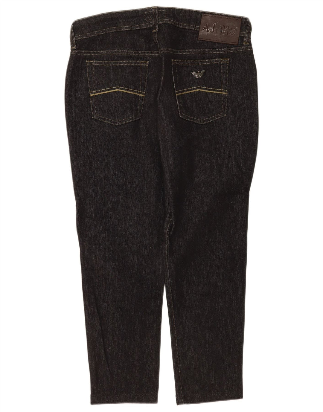 Armani Womens Cropped Jeans W29 L23 Black Cotton