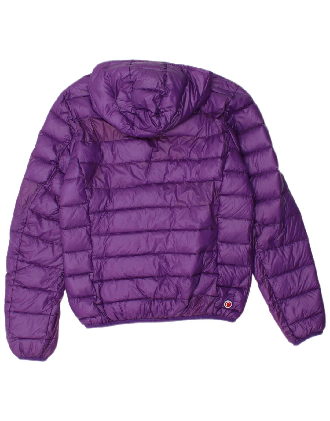 COLMAR Womens Hooded Padded Jacket IT 42 Small Purple Polyamide