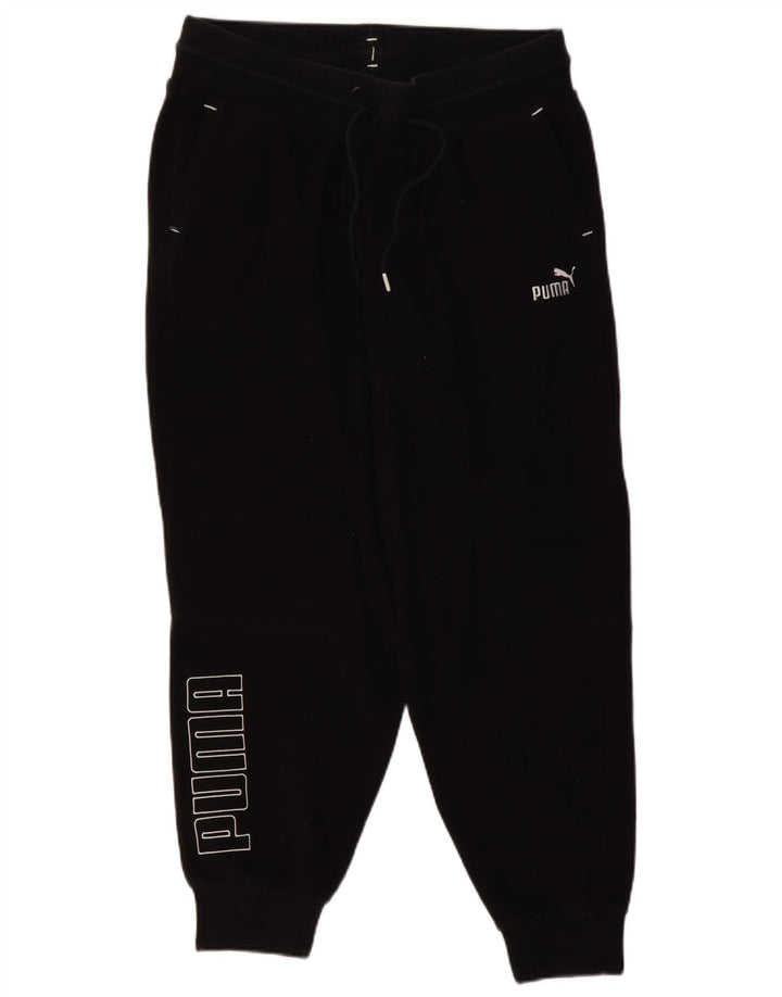 Puma Womens Graphic Tracksuit Trousers Joggers XL Black Polyester Halloween