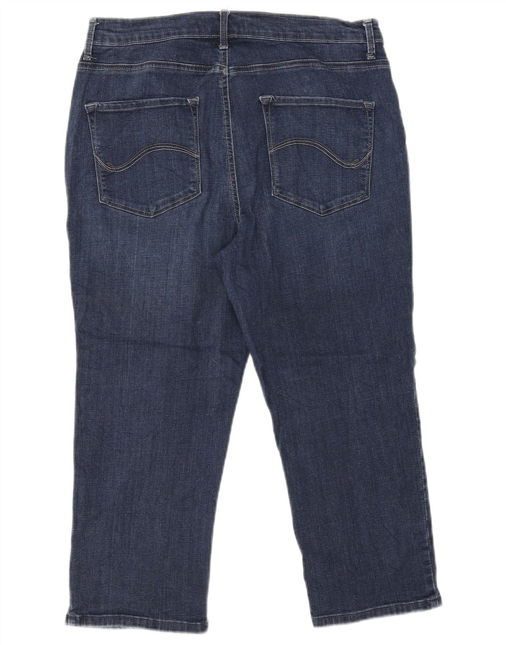 LEE Womens Platinum Label Capri Jeans W34 L21 Navy Blue
