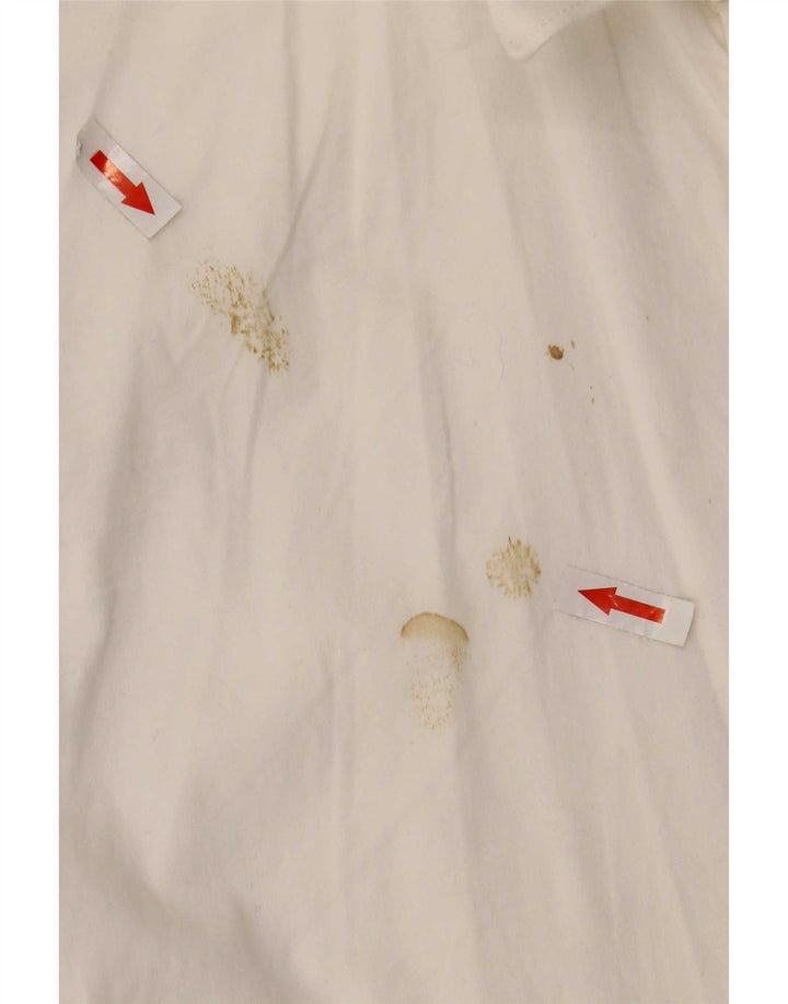 Marlboro Classics Mens Shirt Large White Cotton