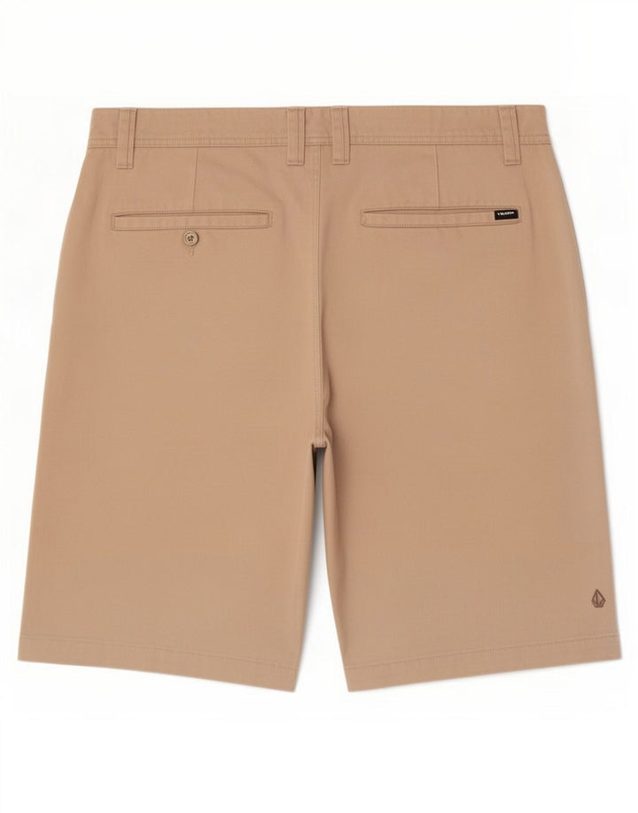 Volcom Mens Chino Shorts Large W36 Beige Polyester
