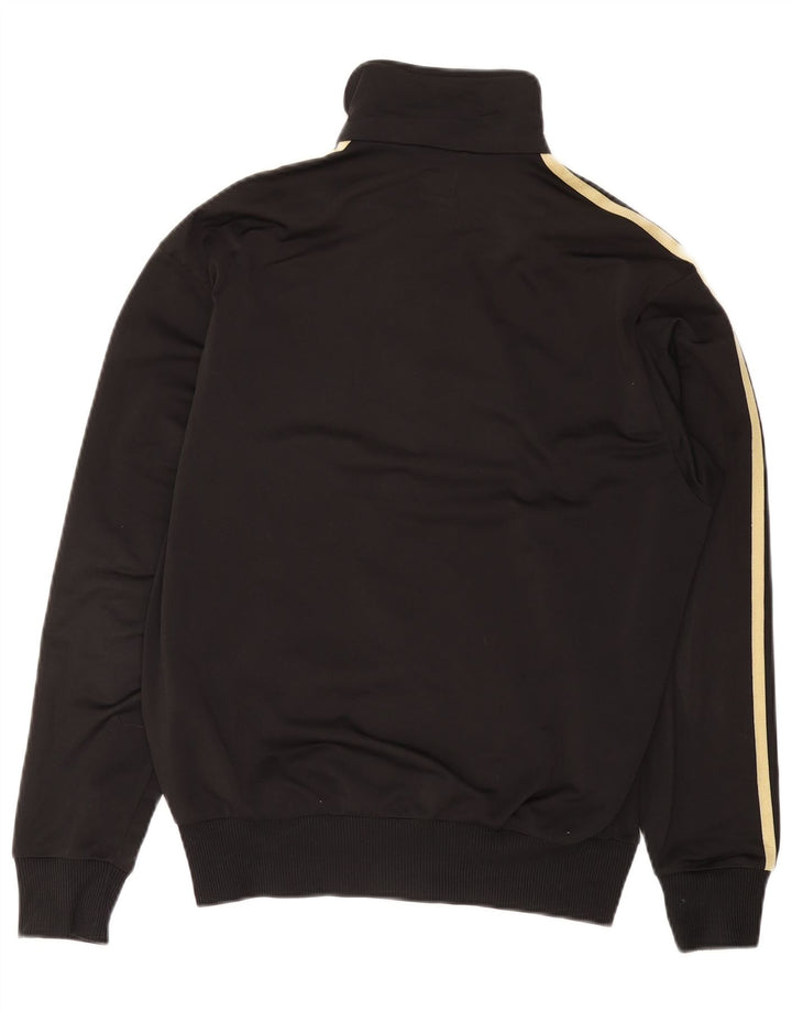 ADIDAS Mens Tracksuit Top Jacket Small Black Polyester