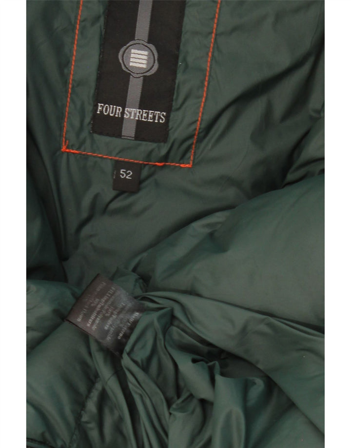 VINTAGE Womens Padded Coat IT 52 2XL Green Polyamide Vintage Vintage and Second-Hand Vintage from Messina Hembry 