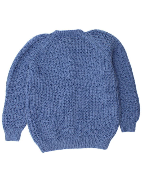 VINTAGE Womens Cardigan Sweater UK 16 Large Blue