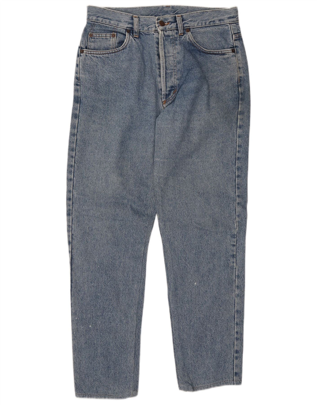 BENETTON Womens High Waist Tapered Jeans IT 48 XL W32 L30 Blue Cotton