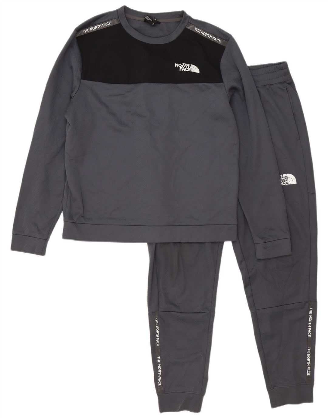 The North Face Mens Graphic Full Tracksuit Medium Grey Colourblock
