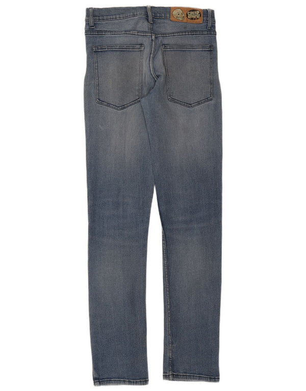 CHEAP MONDAY Womens Skinny Jeans W32 L34 Blue Cotton